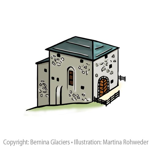 Illustration Bernina Glaciers Karte -  Repower Palue